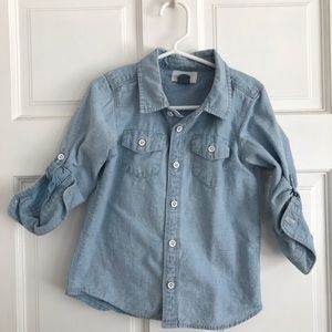 Boys Chambray button down Old Navy 4T